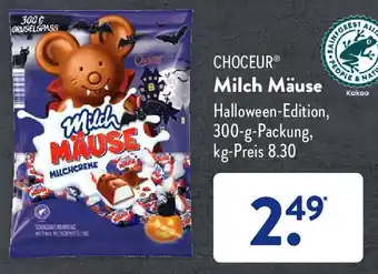 Aldi Süd Choceur Milch Mäuse 300 g Packung Angebot