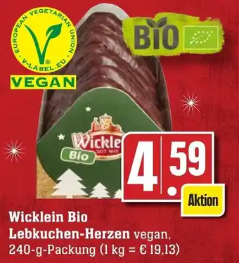 Edeka Neukauf Wicklein Bio Lebkuchen Herzen 240 g Packung Angebot