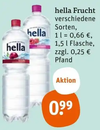 tegut hella Frucht 1,5 L Flasche Angebot