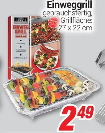 CENTERSHOP Einweggrill Angebot