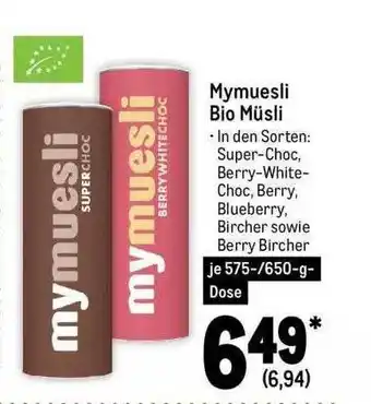 METRO Mymuesli bio müsli Angebot