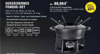 METRO Gusseisernes fondue-set Angebot