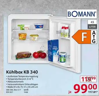 Selgros Bomann kühlbox kb 340 Angebot