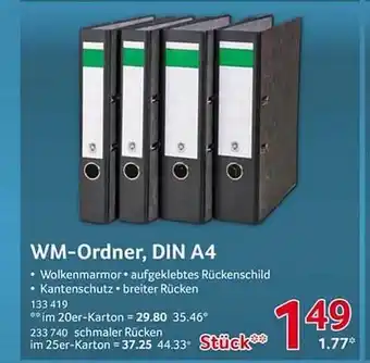 Selgros Wm-ordner, din a4 Angebot