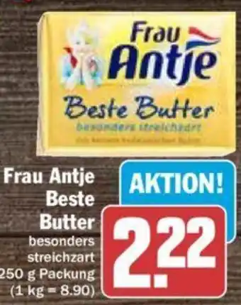 Hit Frau Antje Beste Butter 250 g Packung Angebot