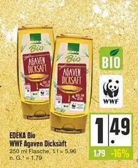 E-Center Edeka bio wwf agaven dicksaft Angebot