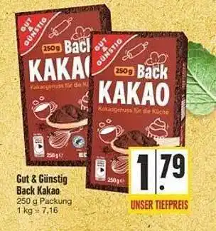 E-Center Gut & günstig back kakao Angebot