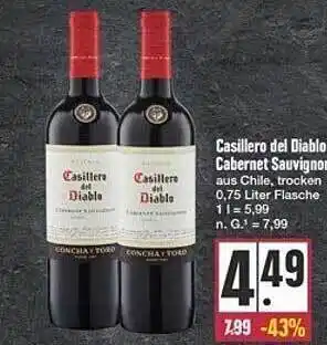 E-Center Casillero del diablo cabernet sauvignon Angebot