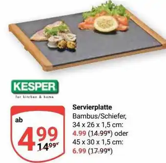 Globus Kesper servierplatte Angebot