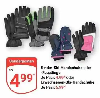 Globus Kinder-ski-handschuhe oder -fäustlinge oder erwachsenen-ski-handschuhe Angebot