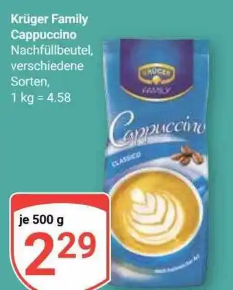 Globus Krüger family cappuccino Angebot