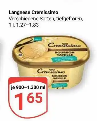 Globus Langnese cremissimo Angebot