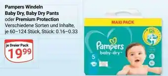 Globus Pampers windeln baby dry, baby dry pants oder premium protection Angebot