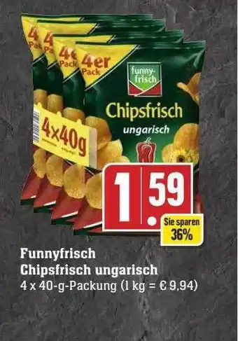 Scheck-in-Center Funnyfrisch chipsfrisch ungarisch Angebot