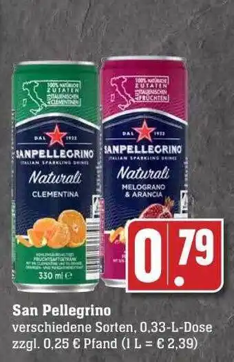 Scheck-in-Center San pellegrino Angebot