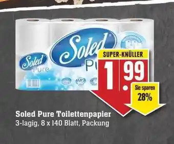 Scheck-in-Center Soled pure toilettenpapier Angebot