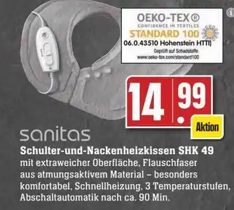 Scheck-in-Center Sanitas schulter-und-nackenheizkissen shk 49 Angebot