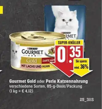 Scheck-in-Center Gourmet gold oder perle katzennahrung Angebot