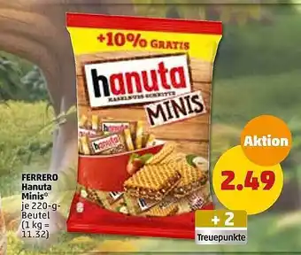 PENNY Ferrero hanuta minis Angebot