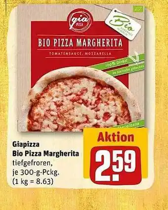 REWE Giapizza bio pizza margherita Angebot