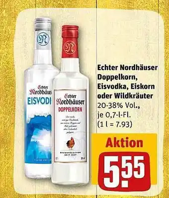 REWE Echter nordhäuser doppelkorn, eisvodka, eiskorn oder wildkräuter Angebot