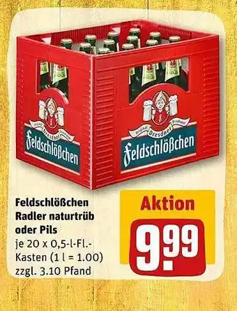 REWE Feldschlößchen radler naturtrüb oder pils Angebot