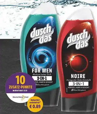 Edeka Duschdas for men 3-in-1 Angebot