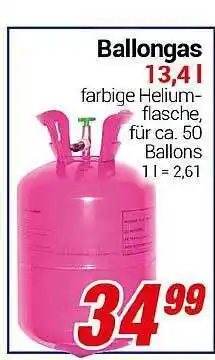 CENTERSHOP Ballongas 13, 4 l Angebot