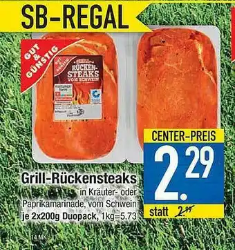 Marktkauf Gut & Günstig Grill-rückensteaks Angebot