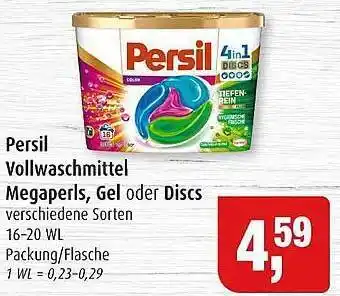 Markant Persil vollwaschmittel megaperls, gel oder discs Angebot