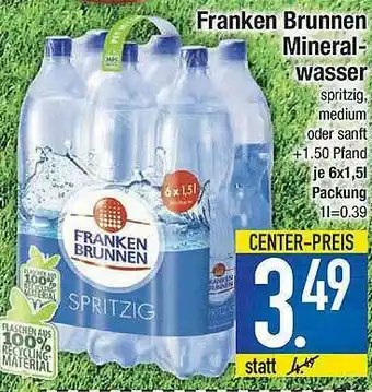 Marktkauf Franken Brunnen Mineralwasser Angebot