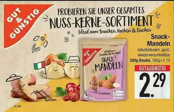 Marktkauf Gut & Günstig Snack Mandeln Angebot