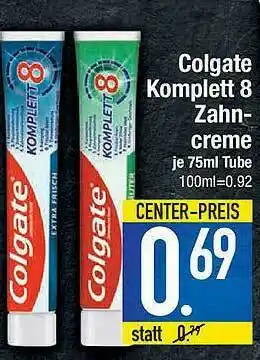 Marktkauf Colgate Komplett 8 Zahncreme Angebot