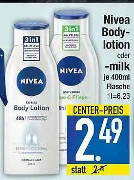 Marktkauf Nivea Bodylotion Oder Milk Angebot