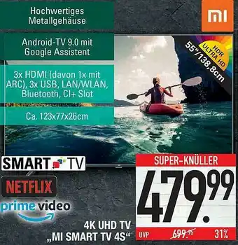 Marktkauf 4k Uhd Tv „mi Smart Tv 4s” Angebot