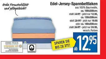 Marktkauf Edel -jersey-spannbettlaken Angebot