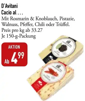 Galeria Markthalle D'Avitani Cacio al 150 g Packung Angebot