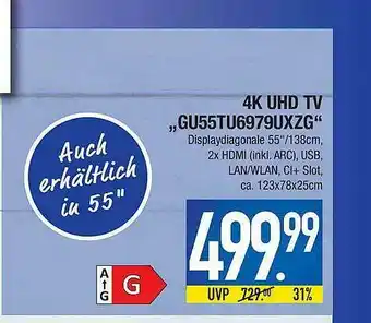 Marktkauf 4k Uhd Tv „GU55TU6979UXZG” Angebot