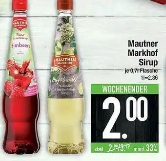 Marktkauf Mautner Markhof Sirup Angebot