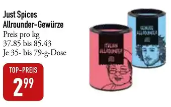 Galeria Markthalle Just Spices Allrounder Gewürze 35-79 g Dose Angebot