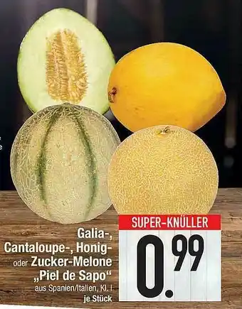 Marktkauf Galia, Cantaloupe, Honig Oder Zucker-melone „piel De Sapo” Angebot