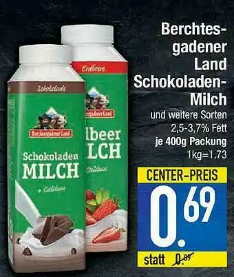 Marktkauf Berchtesgadener Land Schokoladen Milch Angebot