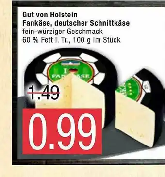 Marktkauf Gut Von Holstein Fankäse, Deutscher Schnittkäse Angebot