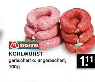 Edeka Zurheide Rasting kohlwurst Angebot