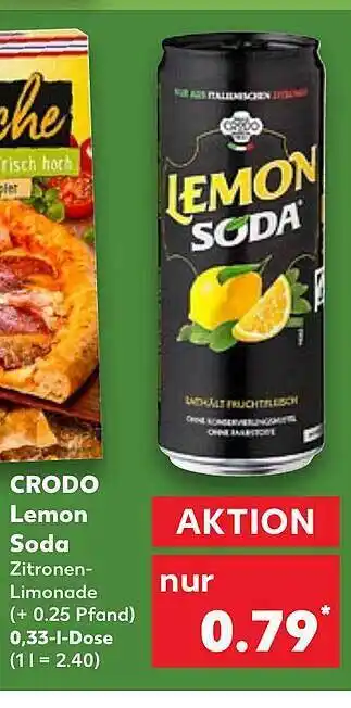 Kaufland Crodo lemon soda Angebot