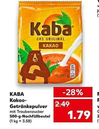 Kaufland Kaba kakao-getränkepulver Angebot