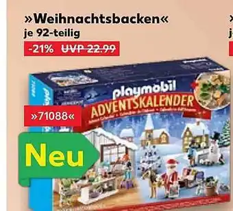 Kaufland „weihnachtsbacken“ playmobil Angebot