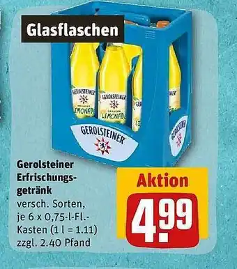 REWE Gerolsteiner erfrischungsgetränk Angebot