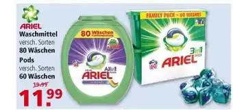 Multi Markt Ariel waschmittel oder 80 wäschen pods Angebot