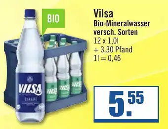 Zisch Vilsa bio-mineralwasser verschiedene sorten Angebot